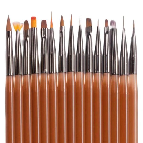 Soft Maxbell Nail Art Brushes Set Professional Drawing Tools Painting Tools for Salon Use 15 Pieces Prestigious