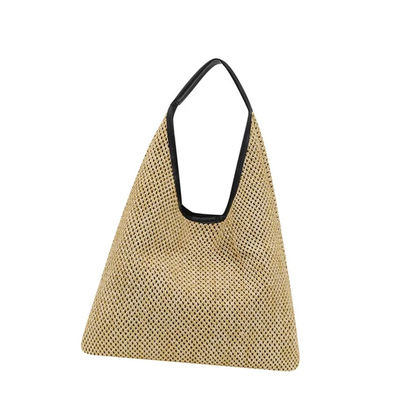 Easy-to-Use Maxbell Straw Shoulder Bag Handbag Casual Handwoven Women Woven Bag Vacation Eco-Friendly
