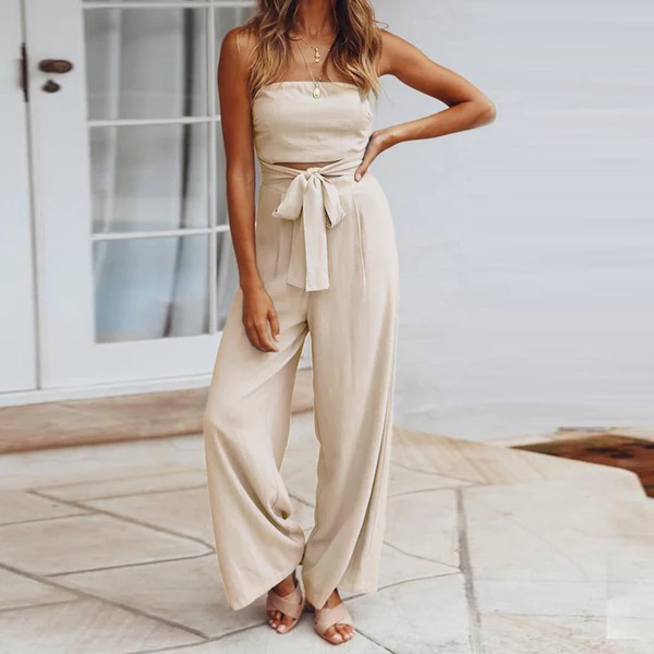 Proven Maxbell Romper Straight Trousers Off Shoulder Wide Leg for Summer Party Ladies XL Fast