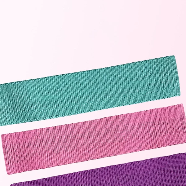 Solid Maxbell Portable Elastic Resistance Band Workout Non Slip for Booty Glutes Yoga Gym Pink 25lbs to 35lbs Minimalist