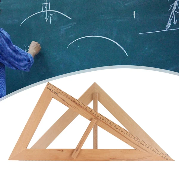 Effective Maxbell Wooden Math Geometry Tool Teacher Teaching Tool Educational Triangle User-Friendly