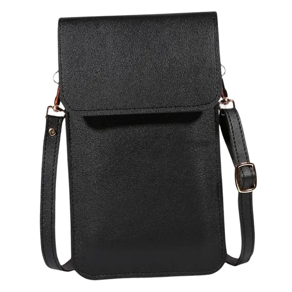 Minimalist Maxbell Shoulder Bag Mobile pouch Ladies Wallet Handbag Shoulder Strap Girl Black Recyclable