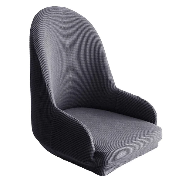 Original Maxbell 1pc Wing Back Dining Chair Cover Reusable Protector Seat Covers for Decor gray Superior