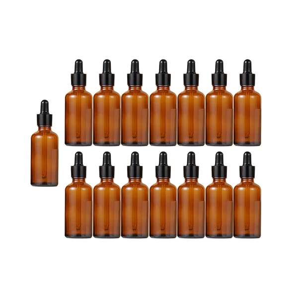 Relaxed Maxbell 15x Dropper Bottles Thick Refillable Durable Storage 30ml Tincture Bottles First-Class