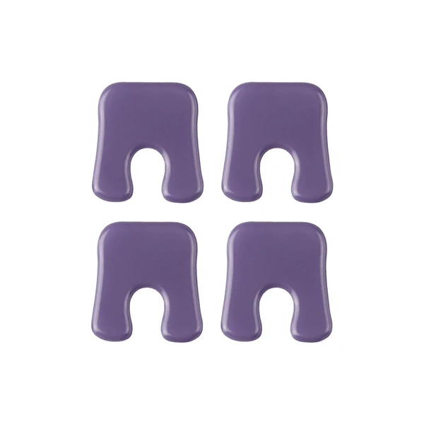 Solid Maxbell 4x u shape Callus Pads Foot Callus Pads Waterproof for Rubbing On Shoes Purple Easy-to-Use