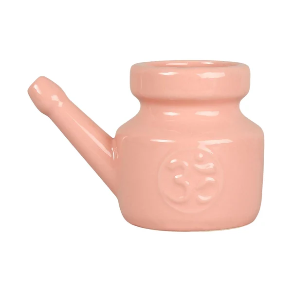 Consistent Maxbell Ceramic Neti Pot Leakproof Sinus Rinse Pot Durable for Nasal Cleansing 350ml Pink Sophisticated