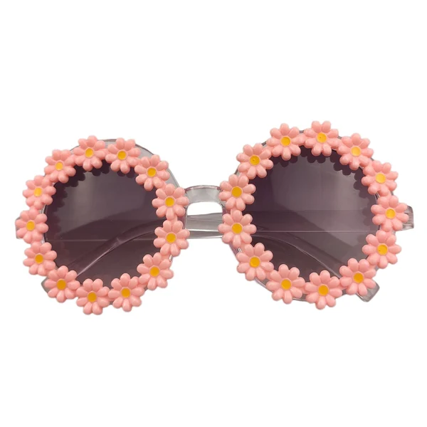 Fashionable Maxbell Flower Glasses Birthday Gifts Retro Decor Novel for Toddler Children Kids Pink Exceptional