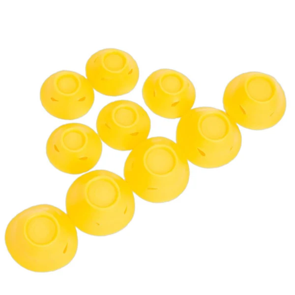 Selected Maxbell 10 Pieces Silicone Hair Rollers Curling Rods Headband Gift Household Durable Yellow Smooth