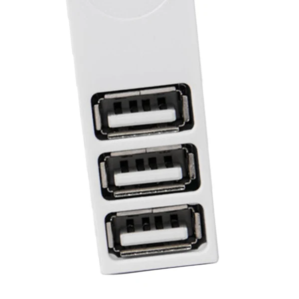 Comfortable Maxbell 3 Port Mini USB 2.0 Hub 270 Degree Rotatable Compact Size Portable for Mouse White Recyclable