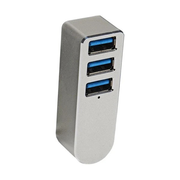 Sustainable Maxbell 3 Port USB 3.0 Hub 270 Degree Rotatable Converter for Mouse Digital Camera Grey Dependable