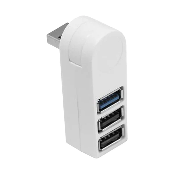 Modern Maxbell 3 Port USB 3.0 Hub 270 Degree Rotatable Converter for Mouse Digital Camera White Recyclable