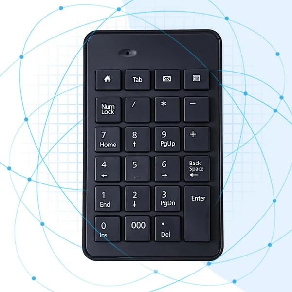 Environmentally Friendly Maxbell Non Slip Wireless Numeric Keypad 23Key Accounting for Computer Laptop PC Trendy