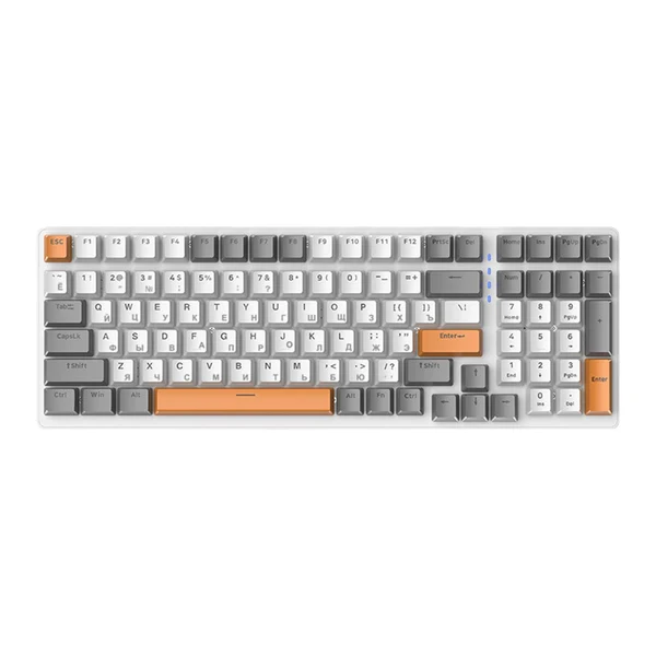 Minimalist Maxbell Russian Mechanical Keyboard Backlit 98 Allocation for PC Laptop Gamer Style E Responsible