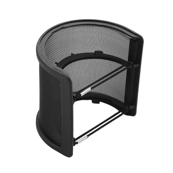 Classic Maxbell Microphone Pop Filter Handheld Mic shield U Shape for Live Broadcasting Black without Cotton Breathable