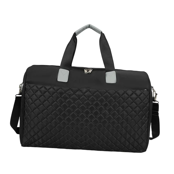 Verified Maxbell Portable Travel Bag Multipurpose Luggage Storage Bag Women Fitness Bag Black Flexible