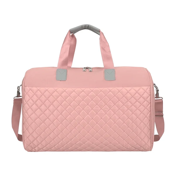 Convenient Maxbell Portable Travel Bag Multipurpose Luggage Storage Bag Women Fitness Bag Pink Clean
