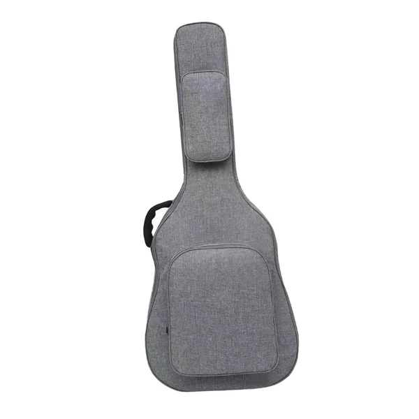 Breathable Maxbell Acoustic Guitar Bag with Pockets Backpack Adjustable Shoulder Strap for Bass Gray Artisan