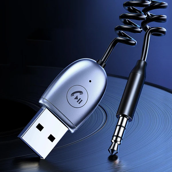 High-Quality Maxbell AUX Audio 5.0 Adapter Hands Calls AUX Input Adapter Audio Receptor Detailed