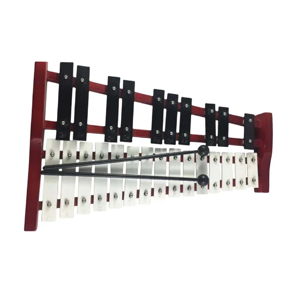 Soft Maxbell 25 Key Glockenspiel Xylophone Professional Compact Measure 15.7x9.8x3inch Original Design