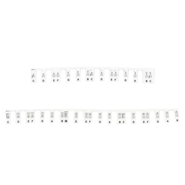Green Maxbell Piano Keyboard Stickers 61 Keys Keyboards Chart Guide for Beginners Kids Style B Exclusive