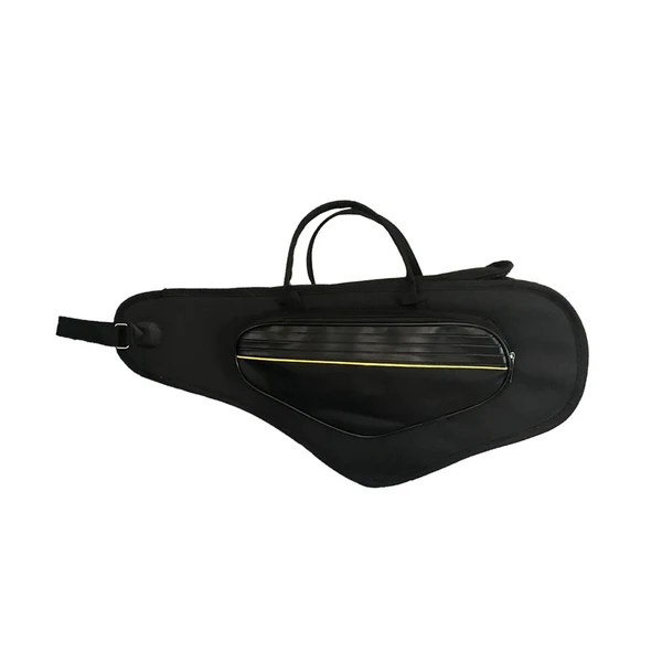 Premium Material Maxbell Portable Alto Saxophone Storage Bag Carry Case Sax Bag Case Thick Padded Black and Yellow Smart