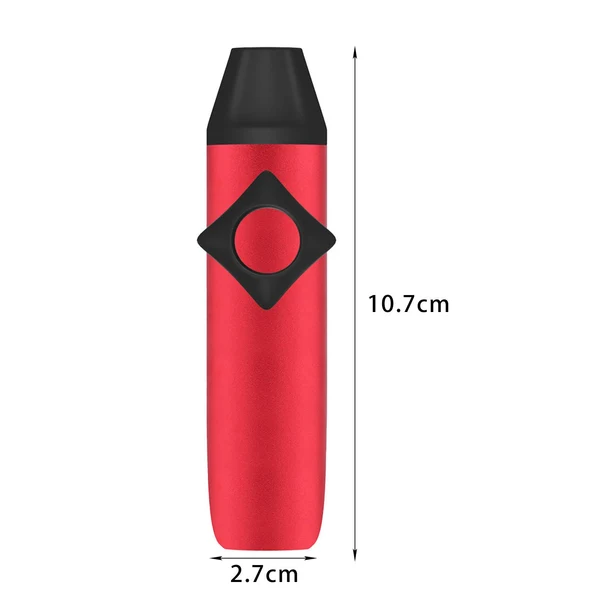 High-Grade Maxbell 1 Piece Aluminum Alloy Kazoo Musical Instruments Portable Easy to Learn Red Convenient