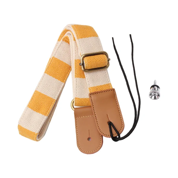 Eco-Friendly Maxbell Ukulele Strap Universal for Ukulele 4 String Instruments Musical Instrument Yellow Sustainable
