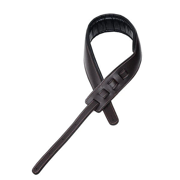Fashionable Maxbell Adjustable Guitar Strap Accessories Leather for Bass Guitars Mandolins Brown Contemporary