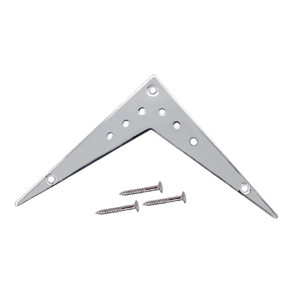 First-Class Maxbell V Style Guitar Tailpiece Portable for Electric Guitar Musical Instrument Argent Elegant