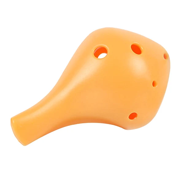 User-Friendly Maxbell Professional 6 Hole Alto Ocarina Musical Toy for Beginner Children Kids Orange Artisan