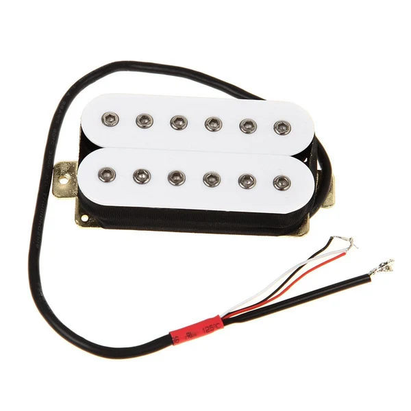 High-Performance Maxbell 2Pcs Guitar Pickup Double Coil 4P Prewired for Electric Guitar Instrument White Selected
