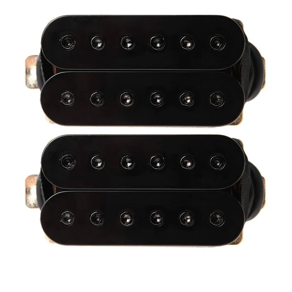 Specialty Maxbell 2Pcs Guitar Pickup Double Coil 4P Prewired for Electric Guitar Instrument Yellow Black Smooth