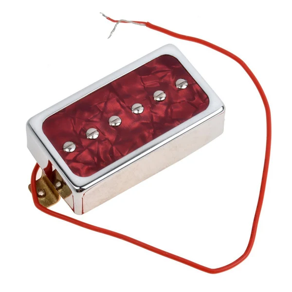 Crafted Maxbell Universal Single Coil Pickups Durable Soap Bar for LP Electric guitar Red Clean