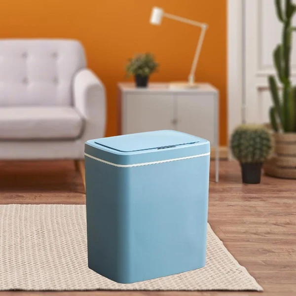Comfortable Maxbell Intelligent Trash Can Waste Bin Home Bedroom Toilet Supplies Waterproof blue battery 16L Elite