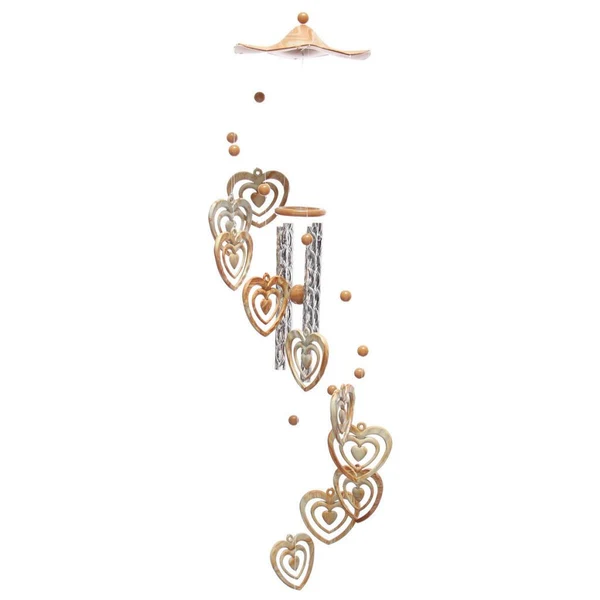 Outstanding Maxbell 70cm Wind Chime Home 4 Tubes Concentric Hearts Yard Garden Outdoor Decor Gift Long-Lasting