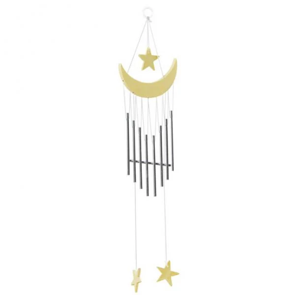 Contemporary Maxbell Silver 8 Tubes Metal Oriental Lucky Bells Wind Chime Garden Hanging Decor First-Class