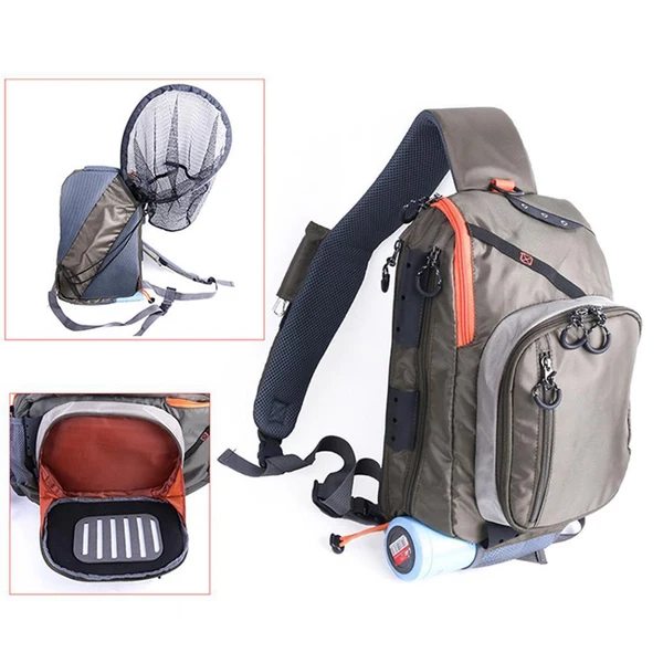 Refined Maxbell Fishing Sling Bag Package Multifunctional Organizer Tackle Storage Holder Reusable