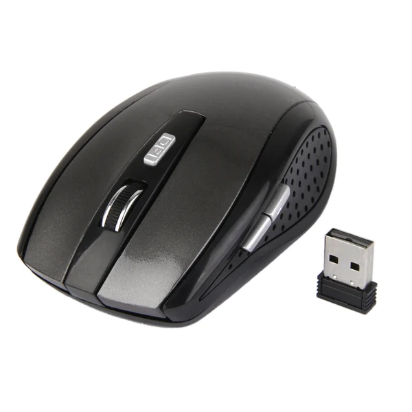 Solid Maxbell Slim 2.4GHz Wireless Optical Mouse Cordless Mice USB 2.0 Receiver For Laptop Grey Reusable