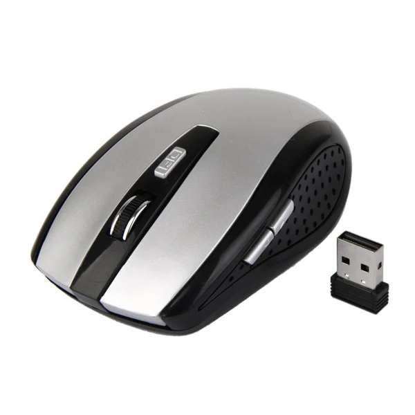 Secure Maxbell Slim 2.4GHz Wireless Optical Mouse Cordless Mice USB 2.0 Receiver For Laptop Silver Functional