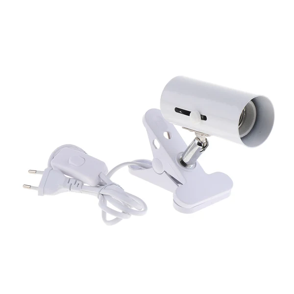 High-Quality Maxbell Reptile Light Clamp Ceramic Infrared Emitter Heat Lamp Stand EU Plug White Smart