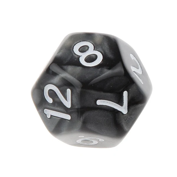 Powerful Maxbell Pack of 10pcs Pearl Black D12 Twelve Sided Game Dice D D TRPG Games Party Supplies Original Design