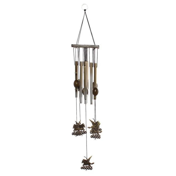 Lightweight Maxbell Horses Windchimes Wind Chime Metal 8 Tube Hanging Ornament Garden Home Decor Healthy