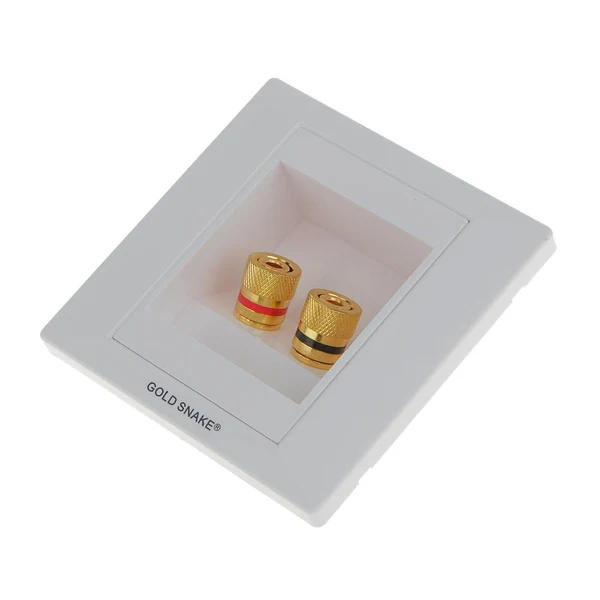 Durable Maxbell Port Speaker Binding Post Wall Face Plate for Banana Spade Plug Cable Contemporary