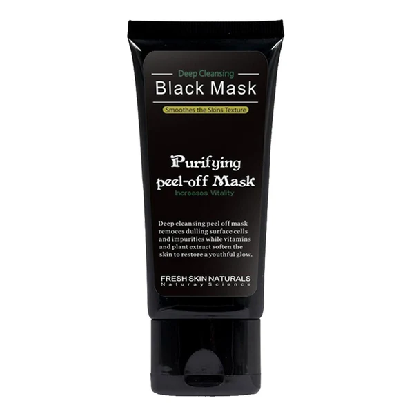 Maxbell Face Nose Skin Care Blackhead Remover Pore Purifying Mask Acne Dirt Cleansing Peel off Strip Black Mud Facial Mask for Strawberry Nose 50ml Elite