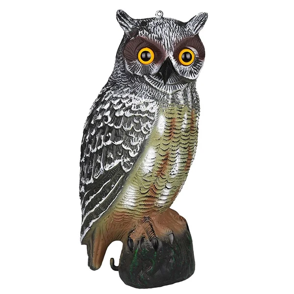 Soft Maxbell Owl Decoy Repellent Pest Control Garden Yard Scarer Scarecrow istic Decor High-Quality