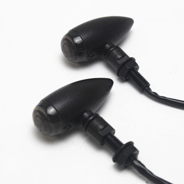 High-Grade Maxbell Motorcycle Rear Light Silver Tail Blinker for Suzuki Harley Black Stylish