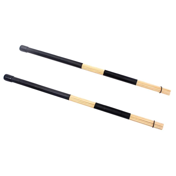 High-Grade Maxbell Professional Jazz Drum Brushes Bamboo Drumsticks Unique Sound Instrument Black Detailed