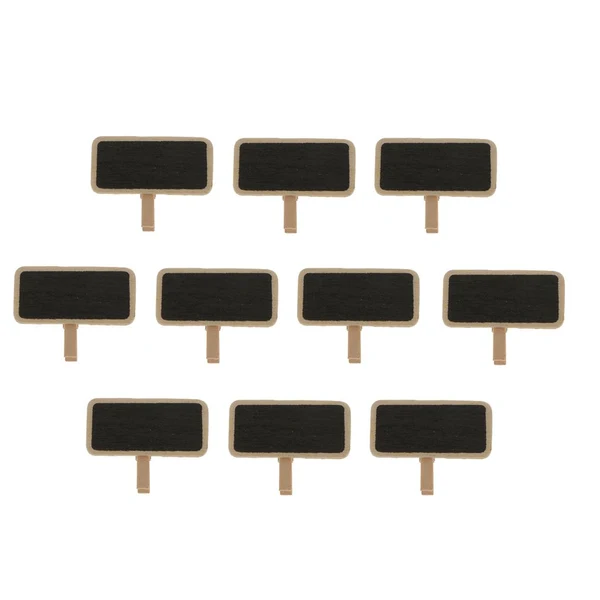 Expertly Made Maxbell 10Pcs Miniature Figurine Landscape Garden Craft Short Blackboard Decor-BLK Solid