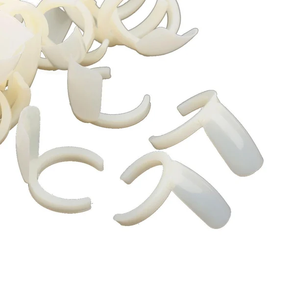 Fine Crafted Maxbell 50PCS Ring Natural Color False Nail Art Tools Polish Display Practice Tips Healthy