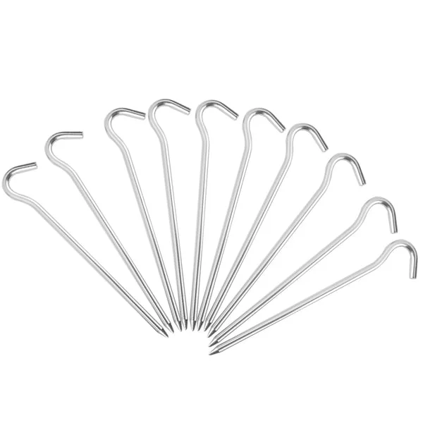 Exclusive Maxbell 10 x Outdoor Aluminium Alloy Tent Peg Nail Stakes Hooks Hiking Tarp Efficient